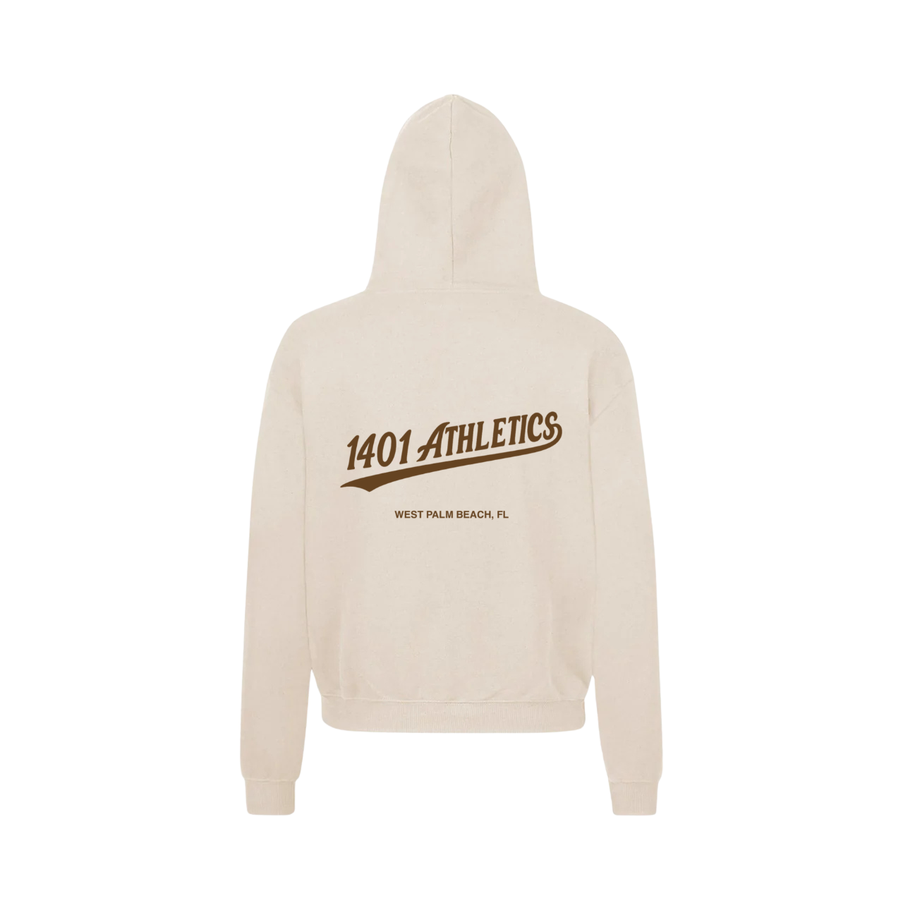 1401 ATHLETICS Natural Logo Summer Hoodie