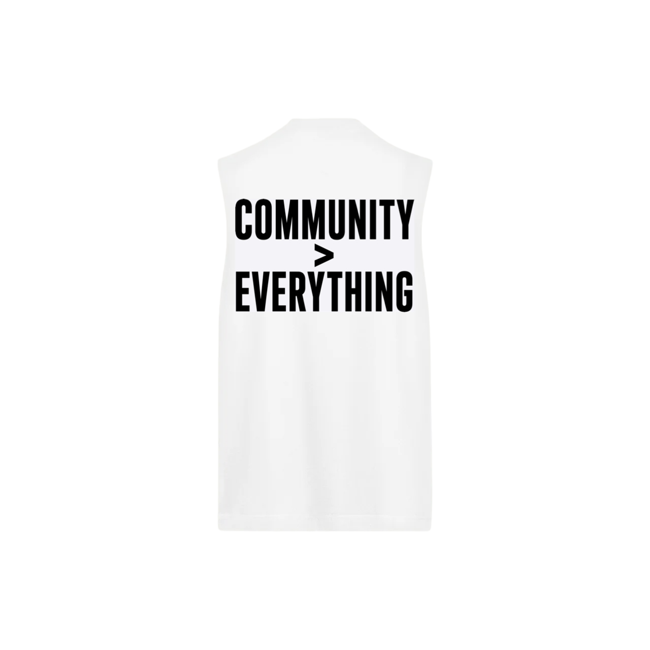 Community > Everything Sleeveless Tee in White